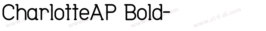 CharlotteAP Bold字体转换
